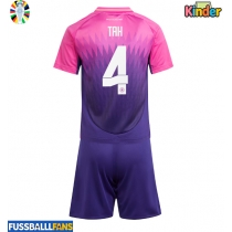 Deutschland Jonathan Tah #4 Auswärts Trikotsatz Kinder EM 2024 Kurzarm (+ Kurze Hosen)